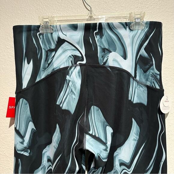 SPANX Leggings7/8 Marbled Blue Black SZ 1X NWT - Picture 12 of 13